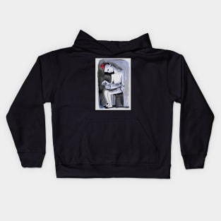 Hurdy gurdy player Kids Hoodie